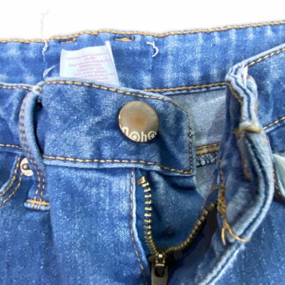 No Boundaries Stretchy Cut Off Blue Jean Shorts Juniors Size 1 - Picture 6 of 8
